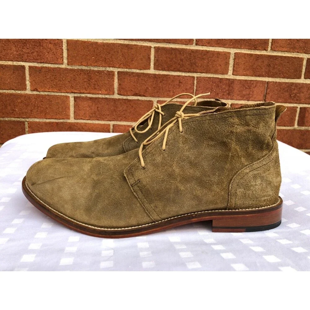 J Shoes Men Monarch distressed brown Suede Desert Ankle Chukka Boots US 10 M